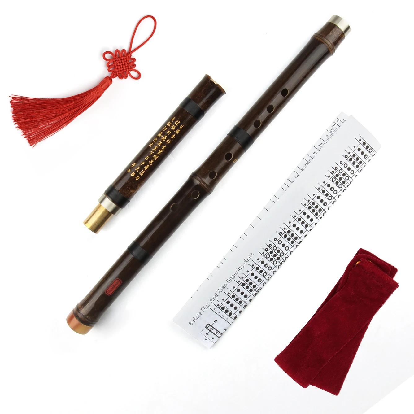 Vertical Purple Bamboo Flute Xiao Update Level Woodwind Music Instrument Traditional Chinese Xiao Flute Key G/F