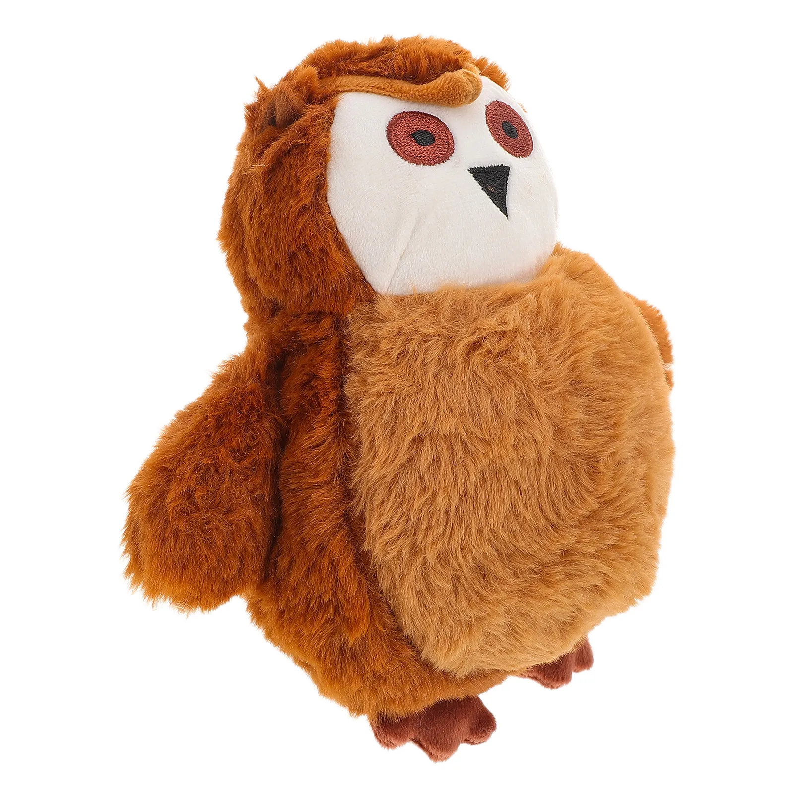 Interactive Pet Ball Owl Shape Soft Squeaky Dog Plaything Bouncing Design Sound Stimulating Fun Reduces Loneliness Damage