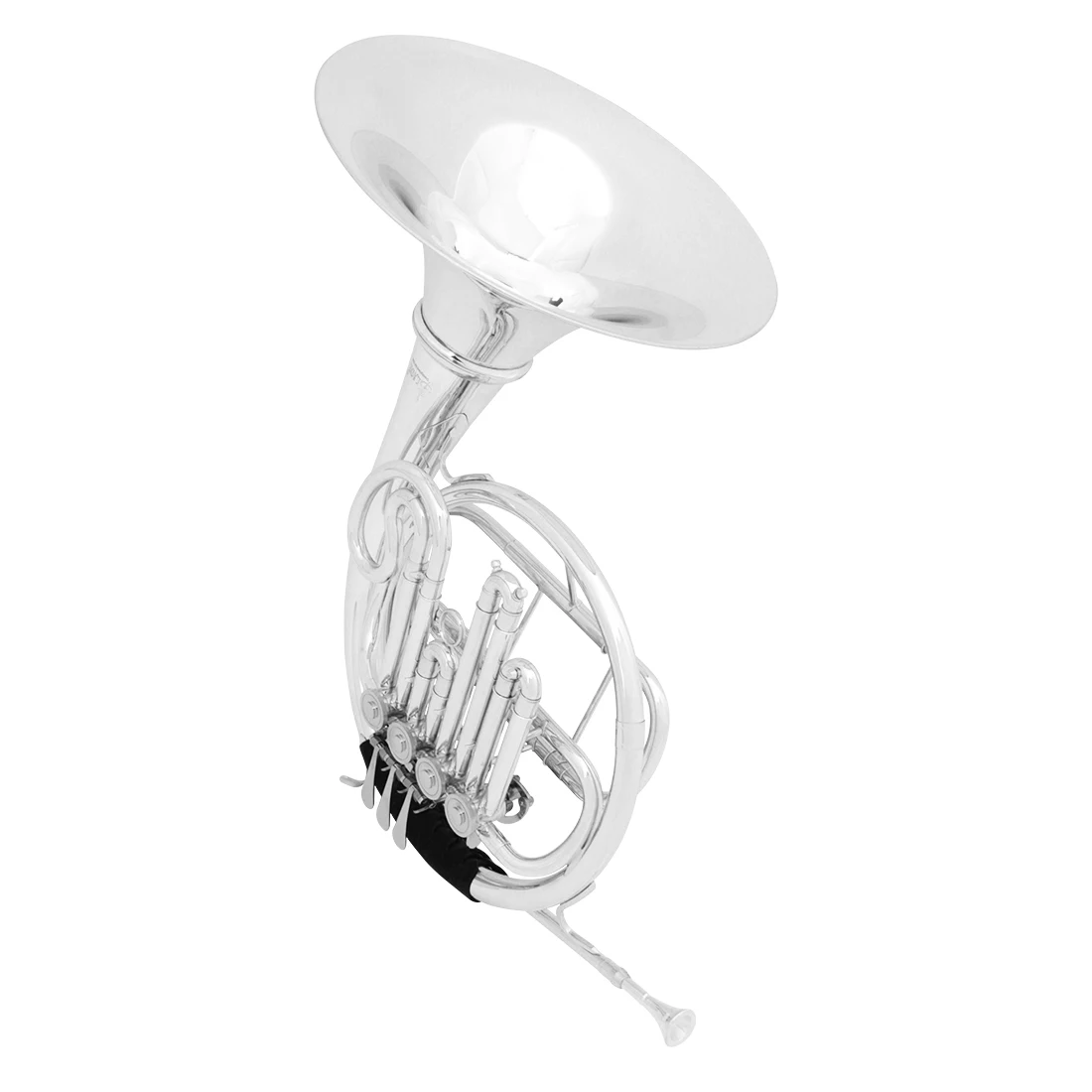 SLADE Bb French Horn 4 Keys Brass Body French Horns B Flat Nickel Plating French Horn with Case Professional Brass Instrument