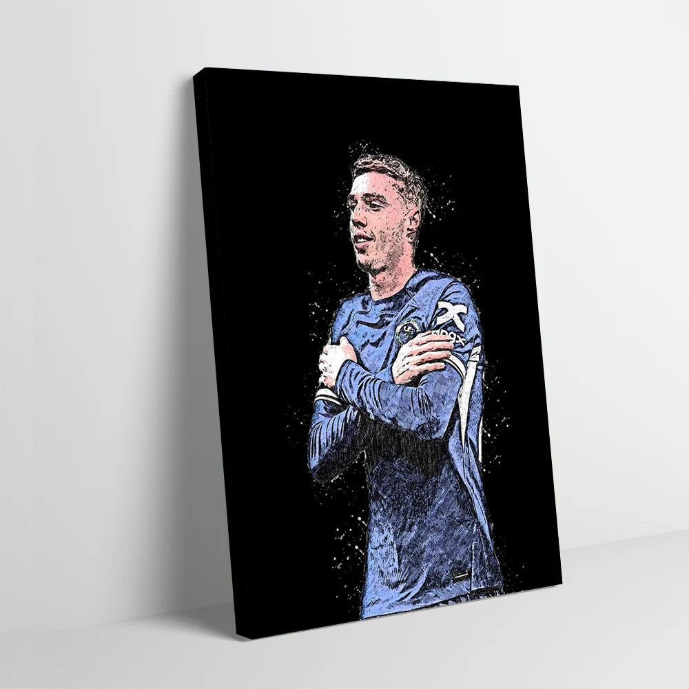 Cole Palmer Soccer Player Poster Customizable Printed Canvas Painting Wall Art Gift for Room Decorating Interior Decoration Arts