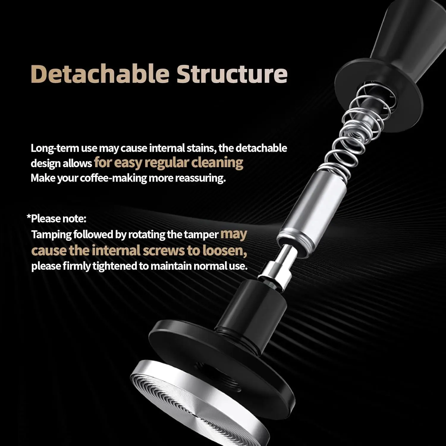 MHW-3BOMBER 커피 탬퍼 51/53.35/58.35MM 2 스프링 에스프레소 탬퍼 ... - 5