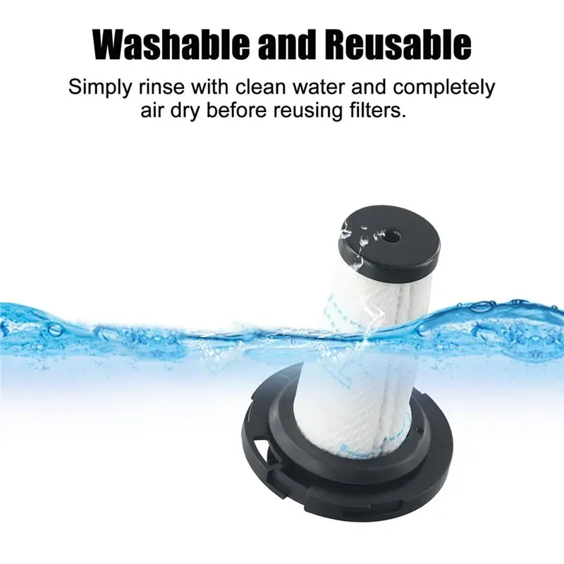 B90B Replacement Filter For Rowenta X-Force Flex 9.60/X-for Nano Vacuum Cleaner, 4Pcs Accessories ZR009010 Washable
