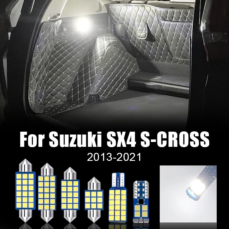 

For Suzuki SX4 S-CROSS 2013-2019 2020 2021 Car Interior Dome Lights Rear Reading Light Trunk Lamp License Plate Lamp Accessories