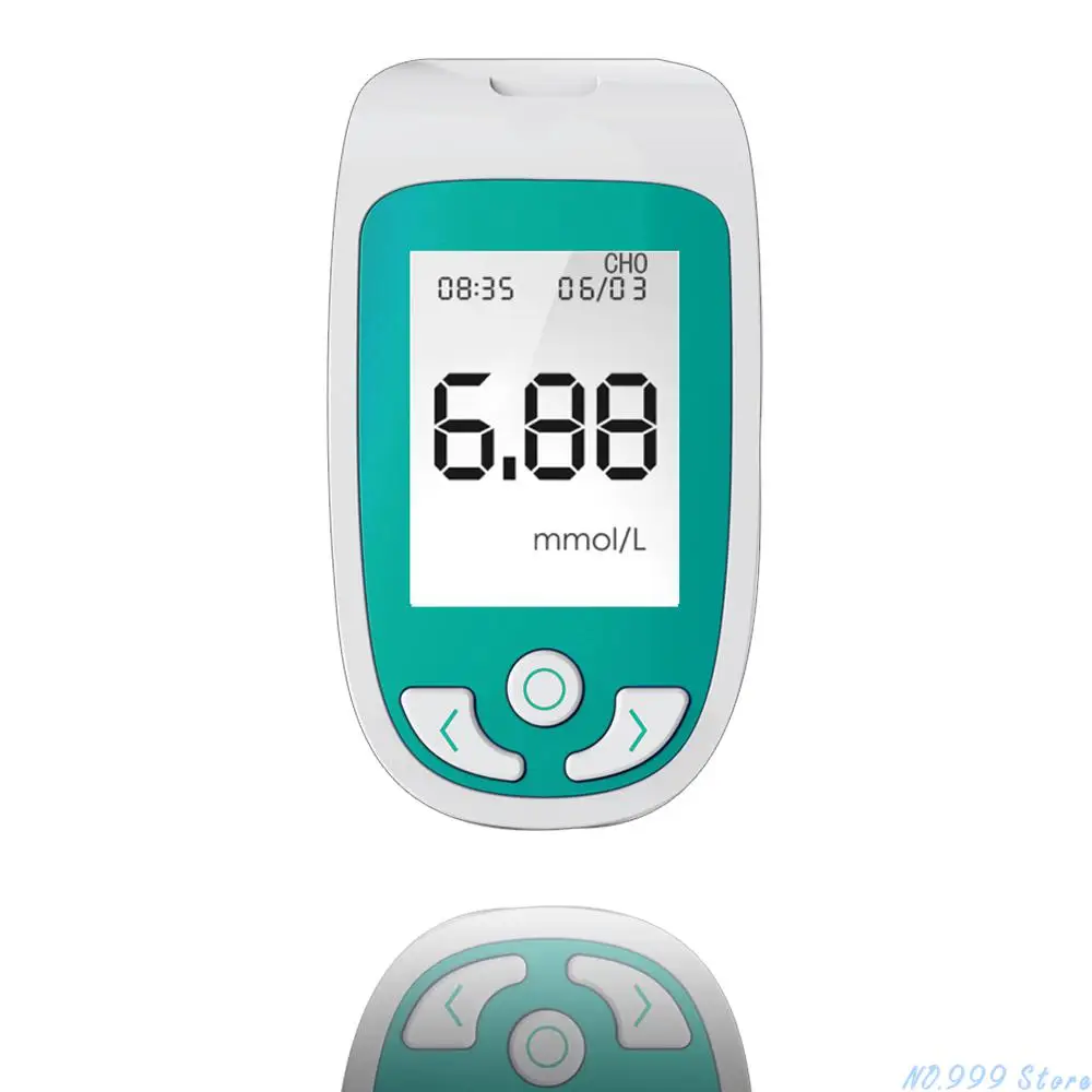 3 Dalam 1 Multifungsi Penguji Kolesterol & Meteran Glukosa Darah dengan Strip Tes & Sistem Pemantauan Diabetes