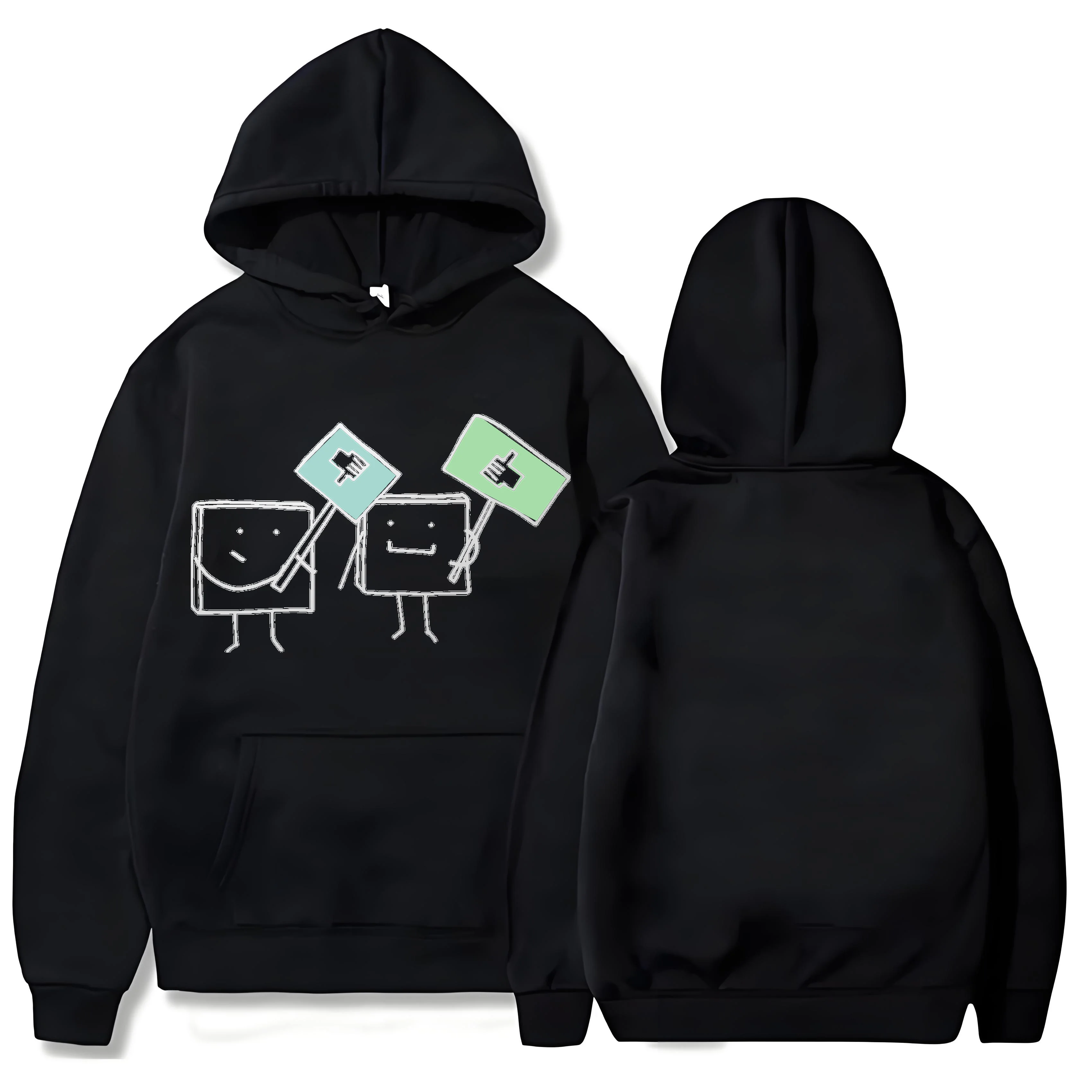 A moletom com capuz resistente da marca 2025 New Trend Y2k 330G é para Halloween masculino e feminino com ou sem estampas