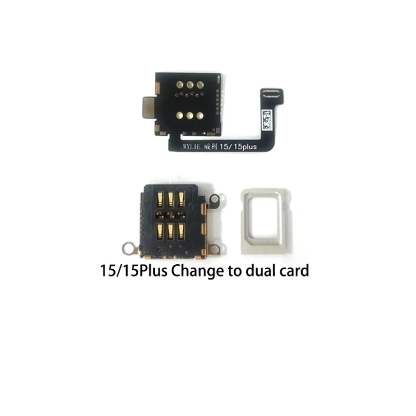 

WYLIE NEW Dual Card to Dual Single Card Cable for IP16 15 14 plus pro max Esim to Dual SIM No Need Separate No Damage Flex