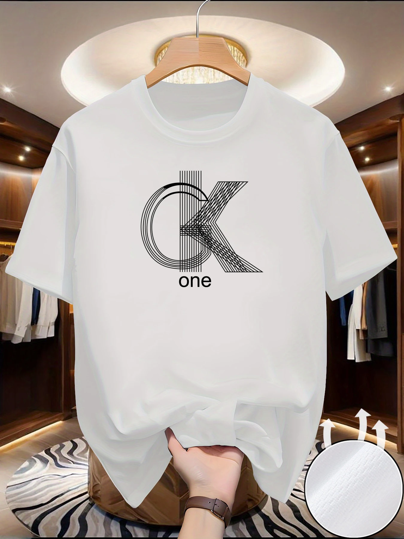 Camisetas gráficas para hombre - Cuello redondo informal, manga corta, imprescindibles para el verano, estampados modernos, ropa cómoda _ Modern c