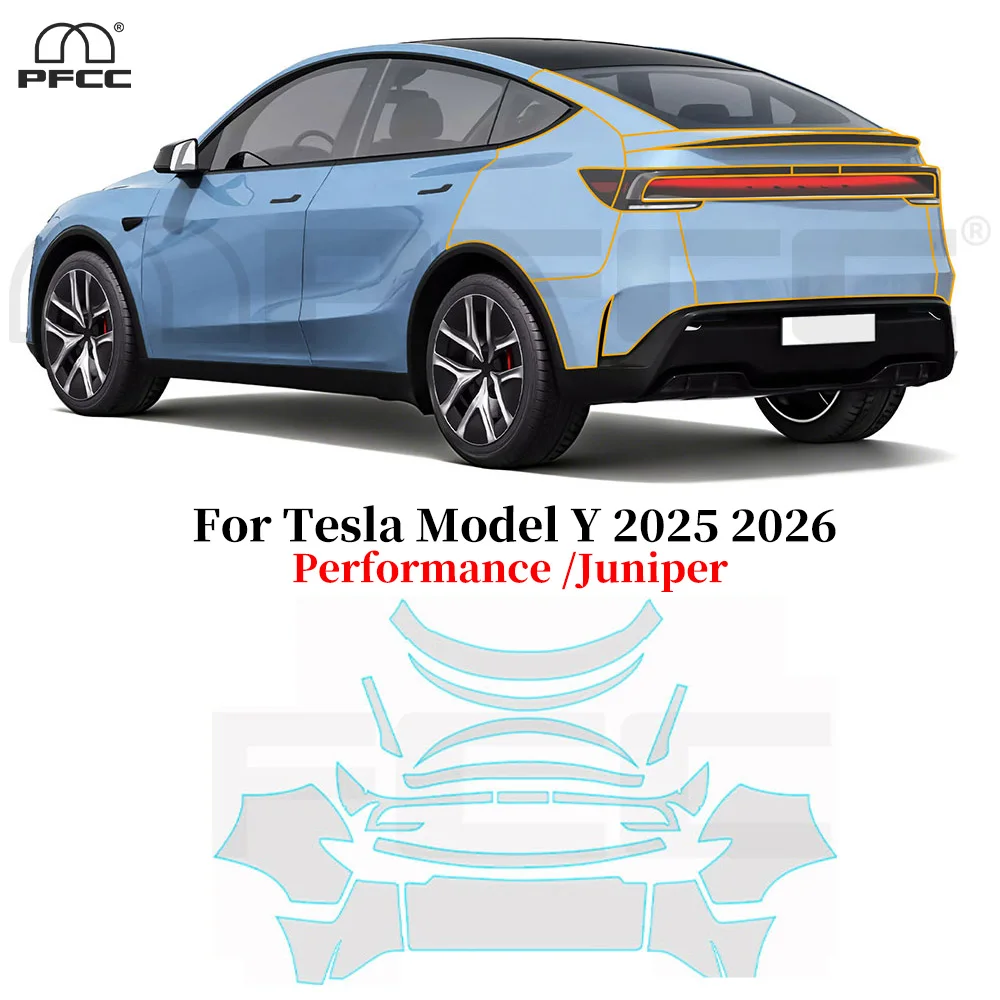 

9Mil TPU Anti-Scratch Paint Protection Film For Tesla Model Y Performance Juniper 2025 2026 Car Body Pre-cut Clear PPF Resistant