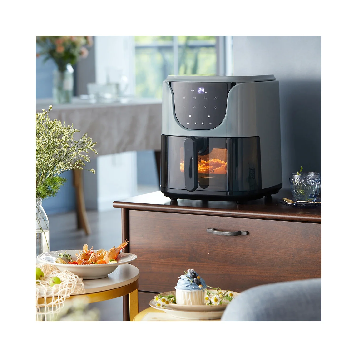 for  Fryer European Standard Touch Screen Fully Automatic British Standard American Standard Smart Electr