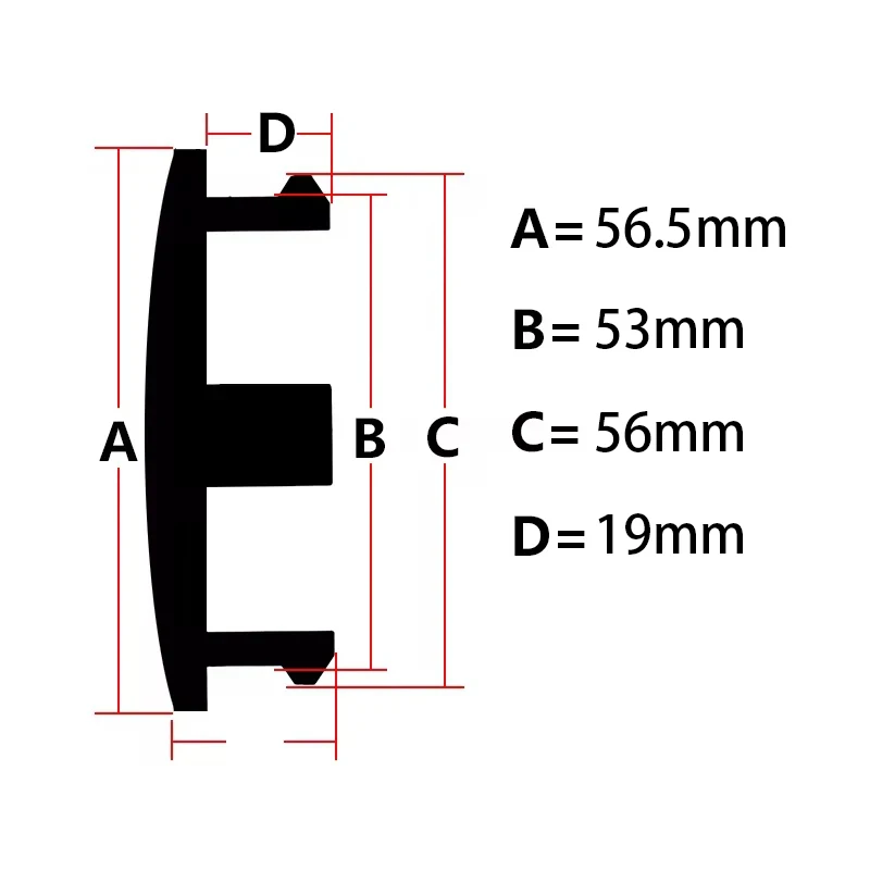 4Pcs/lot 56.5mm Blank No Logo Car Wheel Center Caps Rim Hubcap Cover ABS Hubcap Dust-proof Covers Auto Modification Accessories