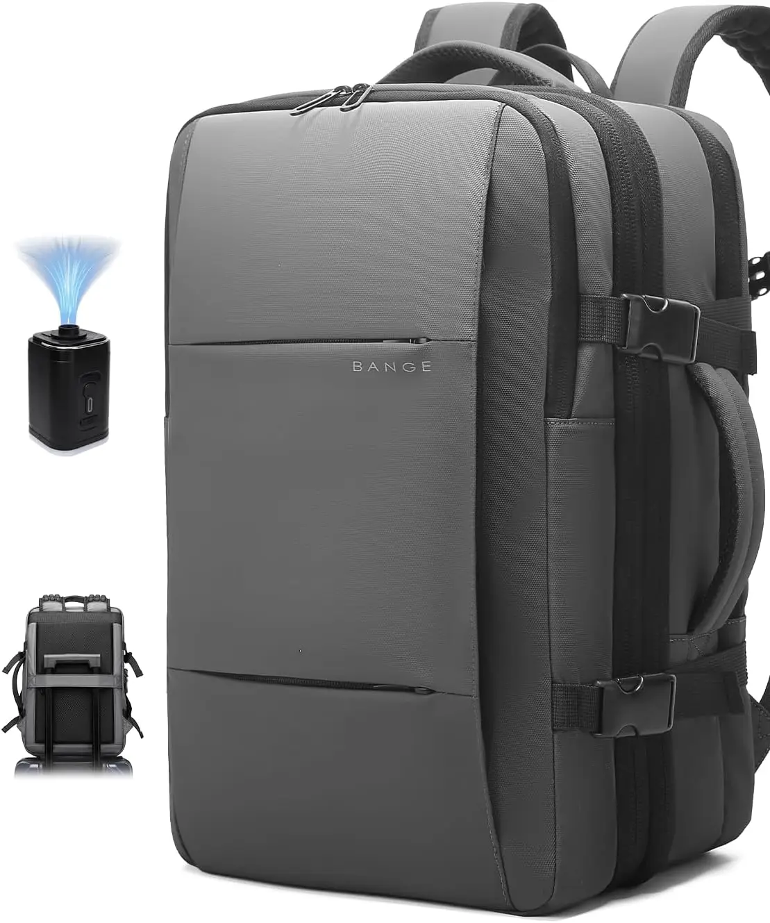 

Anti-Theft Travel Backpack with Vacuum Compression, Expandable 22L to 35L, USB Charging Port, TSA Lock, Fits 15.6" Laptop