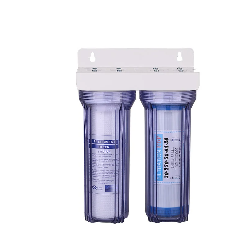 Thickened Transparent Two-stage Water Purifier Kitchen Household Large Flow 1/2 Inch Pipe Pre-filter Water Purifier