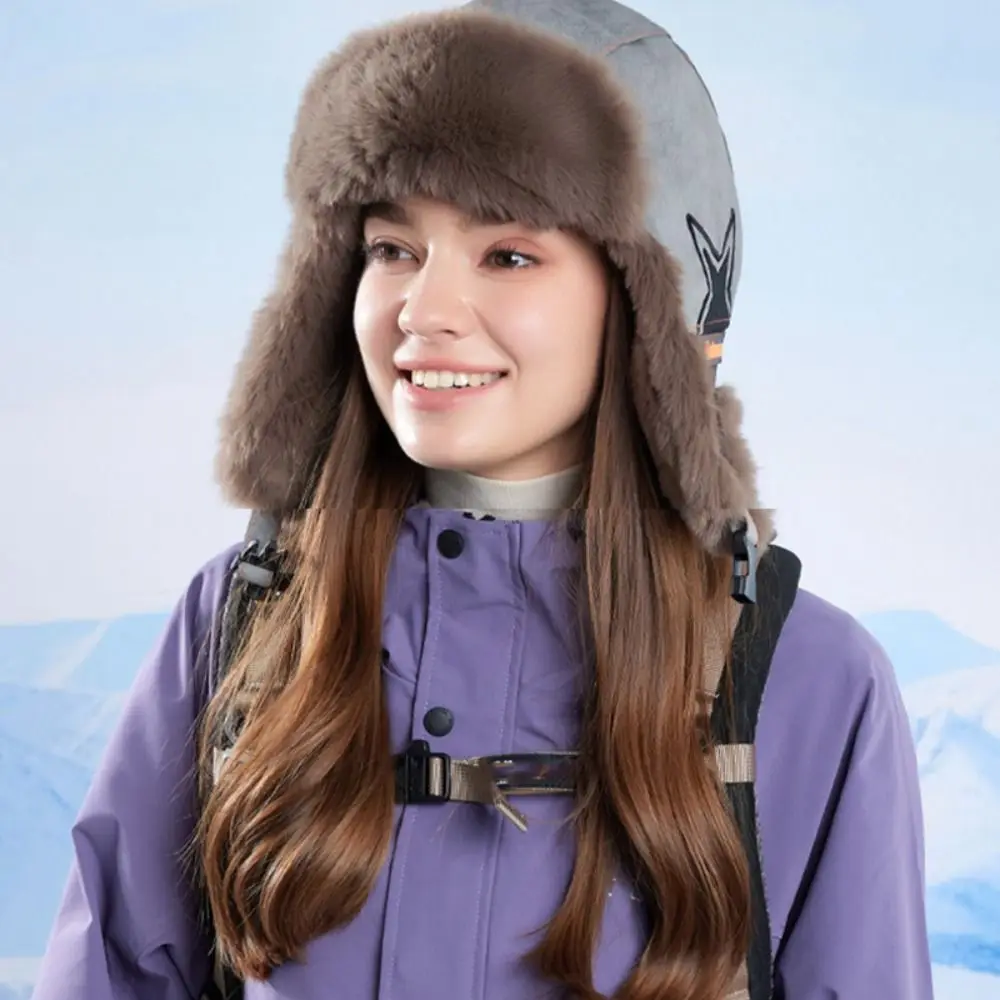 لينة للإزالة قناع الشتاء قناع قبعة يندبروف غطاء رأس ركوب أفخم قبعة الباردة والدليل على الدافئة ليو فنغ قبعة النساء/الرجال #4