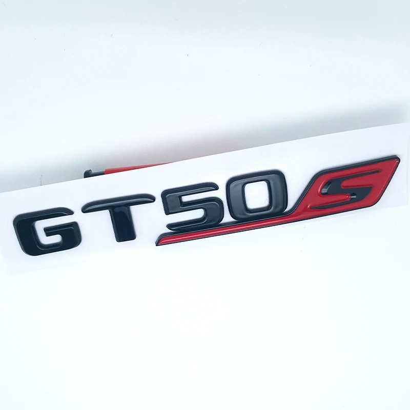 رسائل مسطحة GT50 GT53 GT63 GT63S V8 Biturbo 4matic + ABS شعار لمرسيدس بنز AMG C190 X290 ملصق صندوق السيارة الجانبي