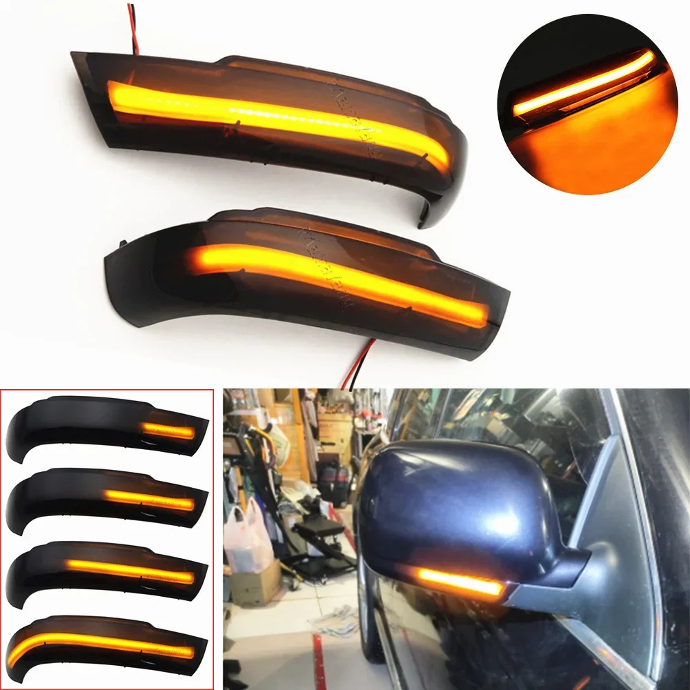 

2Pcs Dynamic Steering Signal Led Light Rear View Mirror Indicating Flash For VW Volkswagen Touareg I MK1 7L 2002 2003 2004-2006