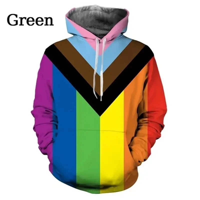 

New Fashion LGBT Gay Flag Gay Color Print 3D Hoodie Unisex Hip Hop Rainbow Flag Sweatshirt United States Pullover Couple Shirt