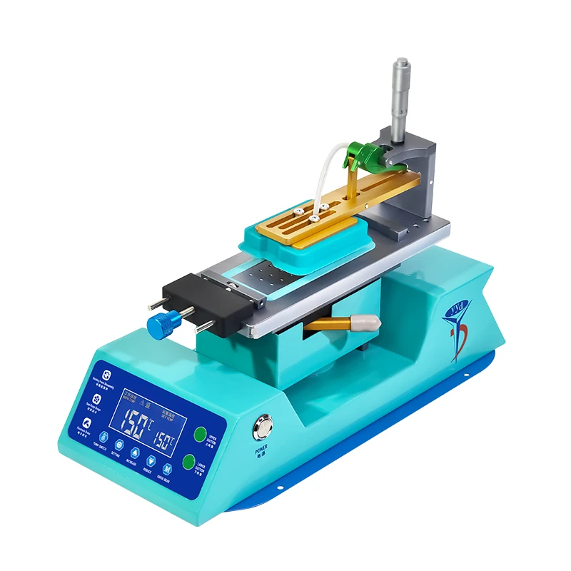 Mechanical multi-function rotary tilt heating separator with dual pump LCD screen and back cover separation telephone