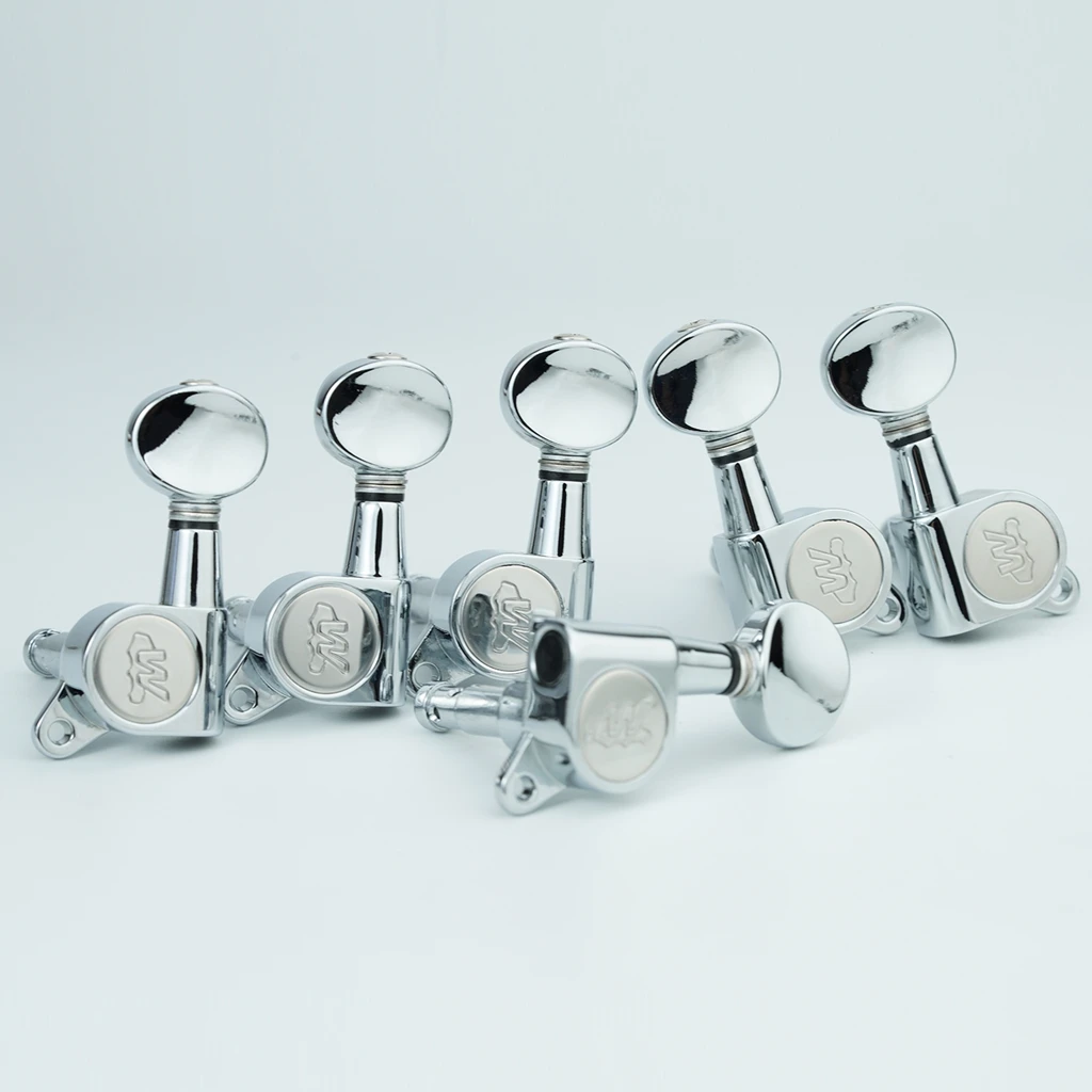 NEUE Wilkinson CR WJN05 E-Gitarre Mechaniken Mechaniken 1:19 Mini Oval Tuner für ST TL Silber Tuning Pegs Tuning Pins – Detail 4