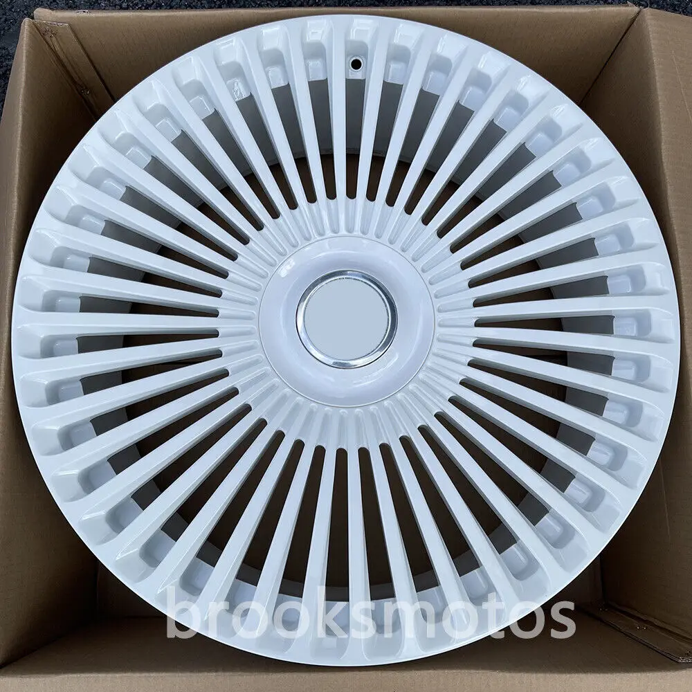 24" NEW MULT SPOKE WHITE FORGED WHEELS RIMS FITS FOR ROLLS ROYCE CULLINAN 24X10