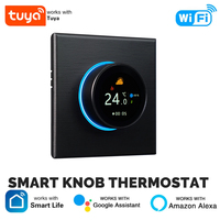 Tuya WiFi Smart Home Heating Knob Thermostat Temperature Controller For Water Gas Boiler Electric Heating For Alexa Google Home