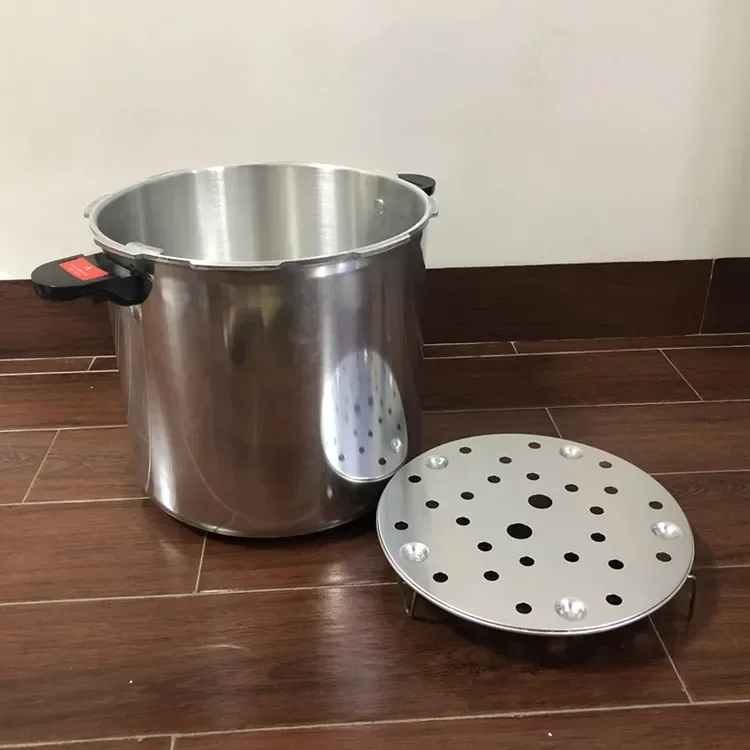 Pressure Cooker With Pressure Gauge Steamer Commercial Soup Stew Pot Kitchen Cookware Cooking Pot Gas Stove Cooker Chef Hotel