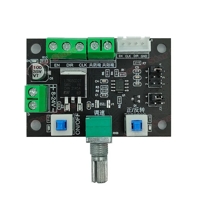 

DC 12V 24V Stepper Motor Pulse PWM Signal Generator Stepping Motor Driver Controller Module Speed Regulator CW CCW ON OFF Switch