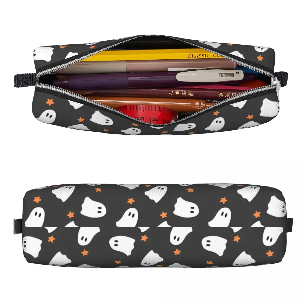 Halloween Pumpkins Ghosts Gothic Magic Pencil Cases New Kawaii Pen Holder Bag Girls Boys Students School Gift Pencil Box Cute