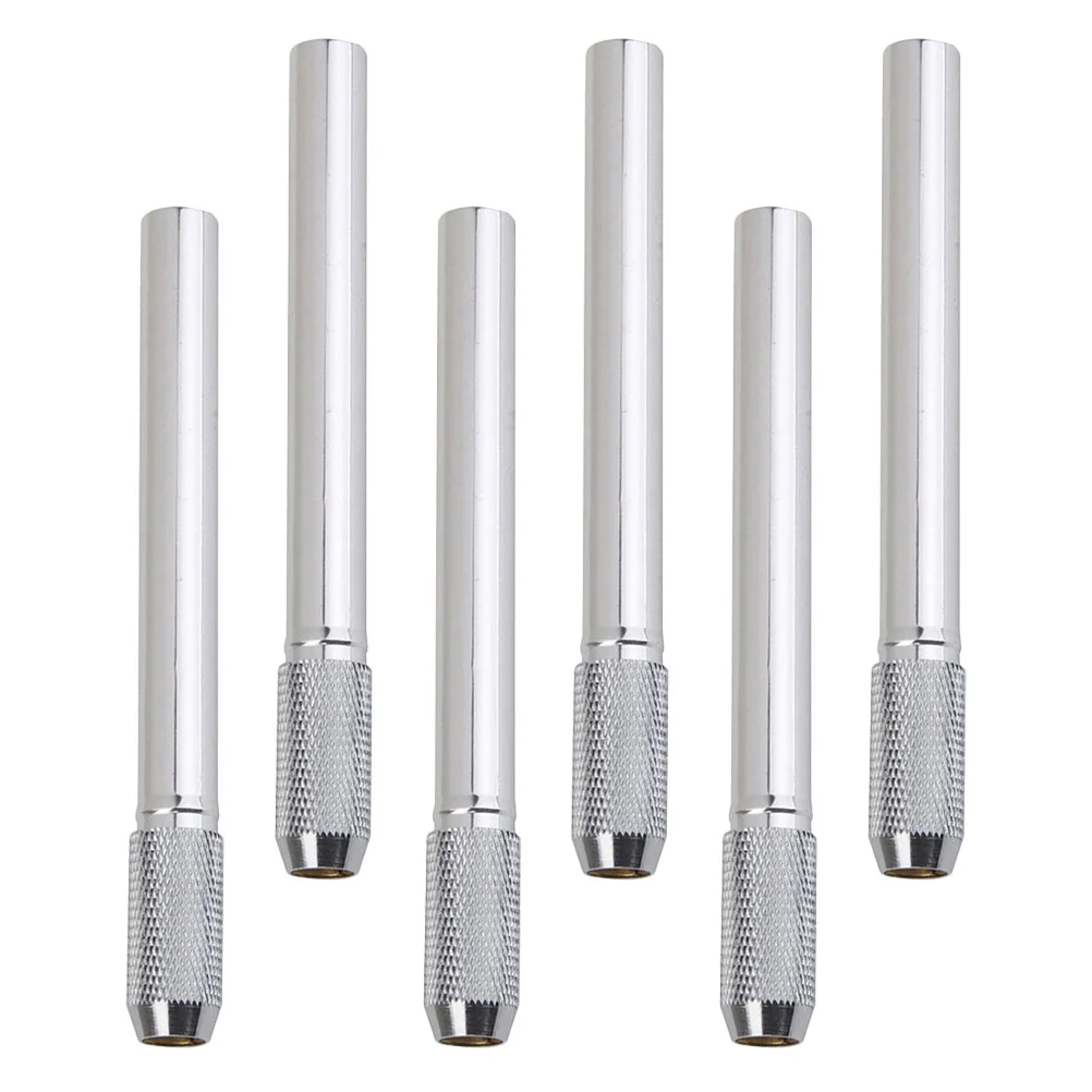 6 ชิ้นดินสอ Extender สําหรับโรงเรียนเครื่องเขียน Extension Rod อุปกรณ์สํานักงานดินสอ