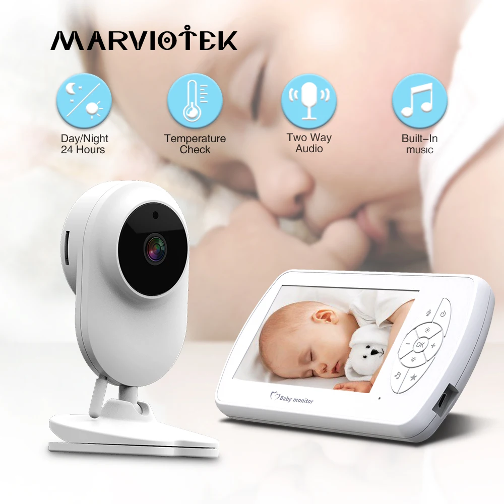 Electronic Baby Monitor With VOX Function Video Surveillance Babyphone 4.3 Inch with 1080P Full HD Night Vision Camera Radio