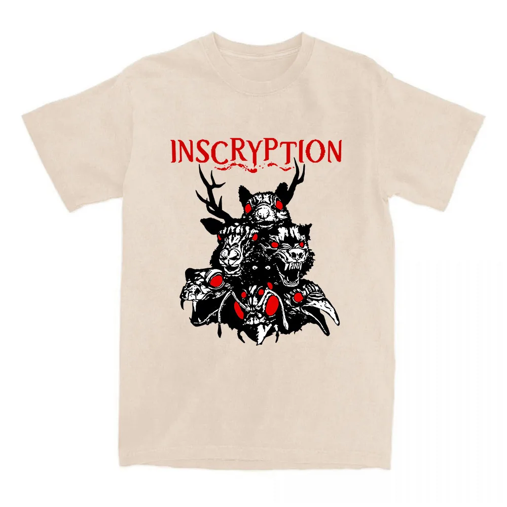 아이코닉한 네스 로고가 있는 토템 에센셜 티셔츠 호러 게임 인스크립션 프린팅 티셔츠 힙합 유니섹스 스트리트웨어 루즈 의류