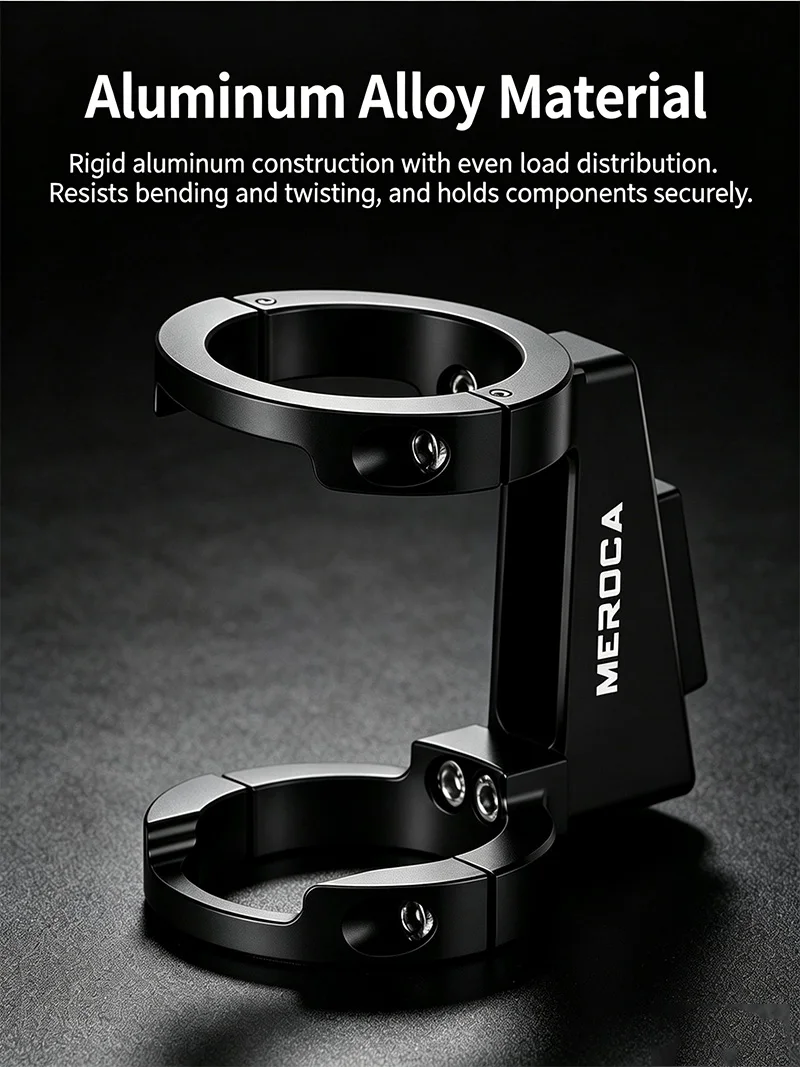 Front Bag Bracket Adapter Mount, Adjustable Lock Ring Holder for Birdy Dahon SP8 412 Folding Bike - view 5