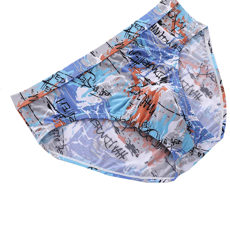 5pcs/set Men Boxer Ventil Mens Underwears Breathable Sexy Male Boxer Shorts Fashion Ice Silk Underwear New Style Men\'s Boxers