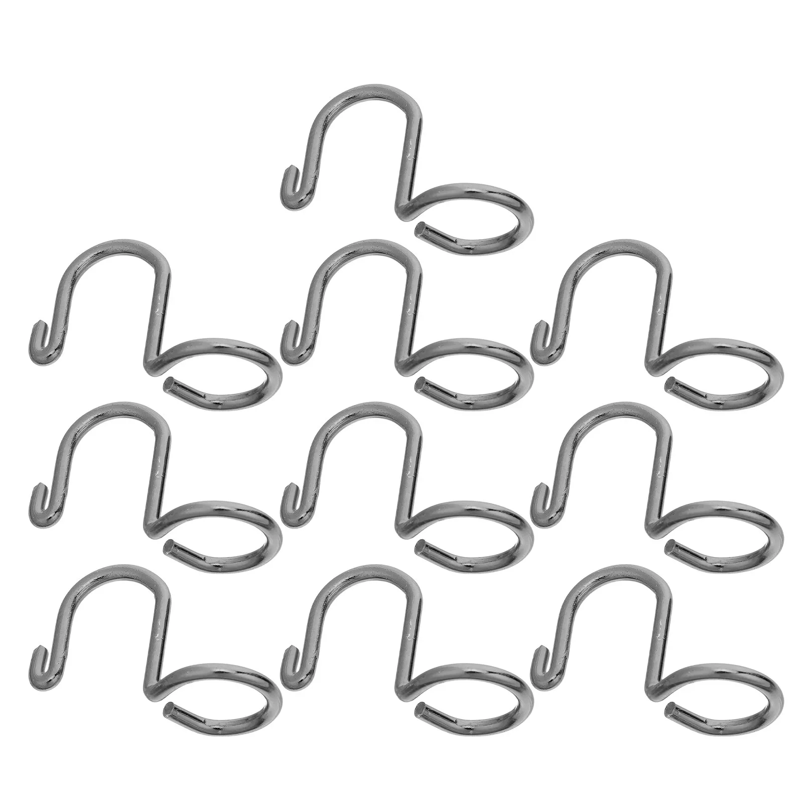 10Pcs Wardrobe Connector Hooks Space Saving Hanger Connectors Closet Organizer Hanger Clips for Cascading Clothes Hanging Stable view 6