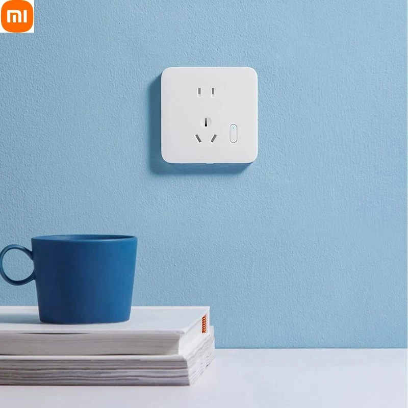 Mijia Smart Wall Socket Wireless Smart Plug 10A 250V Xiaoai Voice Control Power Statistics Old Version For Smart Mijia APP