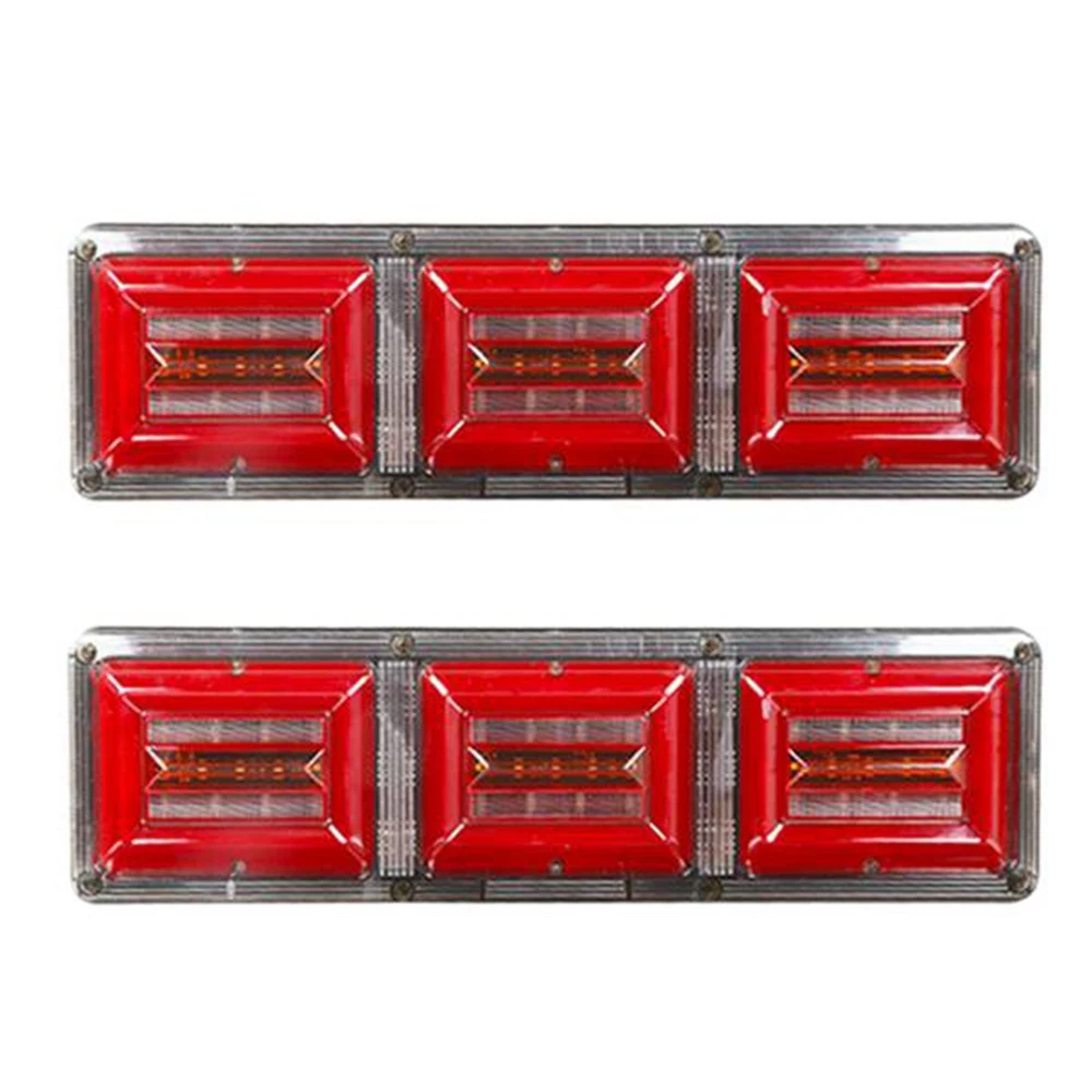 

24V Car Truck Tail Light Dynamic LED Turn Signal Rear Brake Light Reverse Signal Lamp for Trailer Lorry Bus Camper