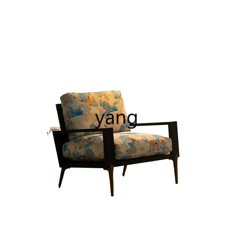 

LH single sofa chair living room balcony leisure home designer embroidered spring chair furniture