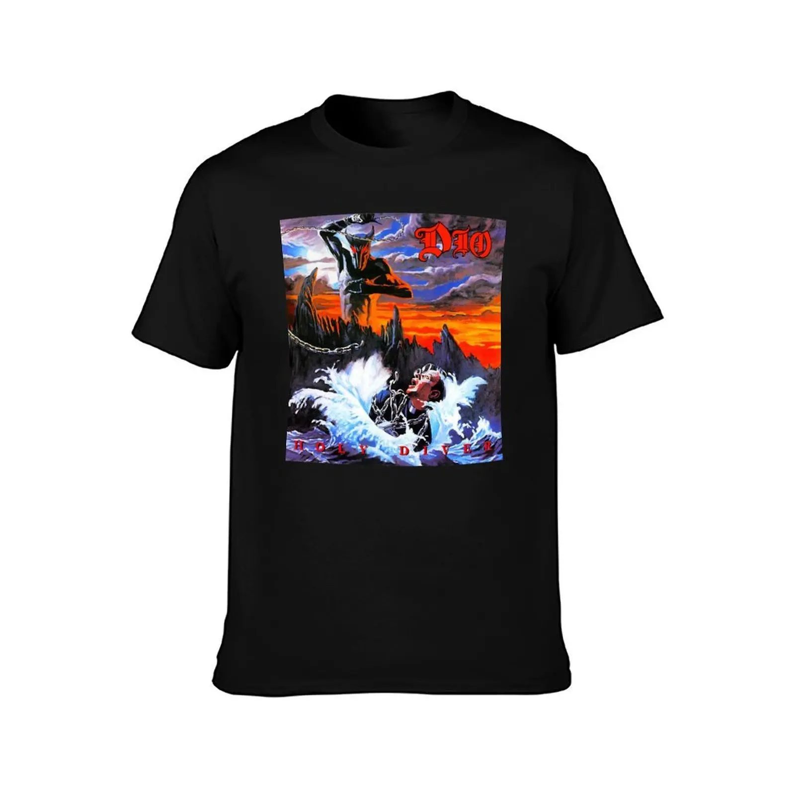 new dio T-Shirt, Summer Casual Cotton Tee, Oversized Streetwear Tops, Vintage Graphic Print, Loose Fit Short Sleeve, 100% Cotton