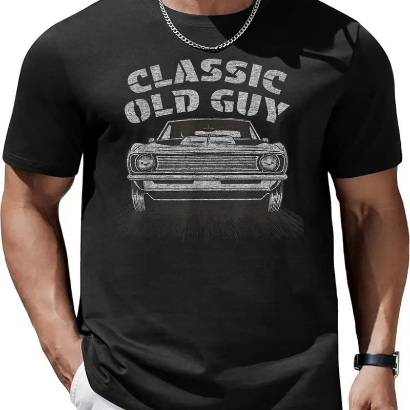 Camiseta Gr Fica Divertida De Se Or Mayor Con Auto Cl Sico T shirt