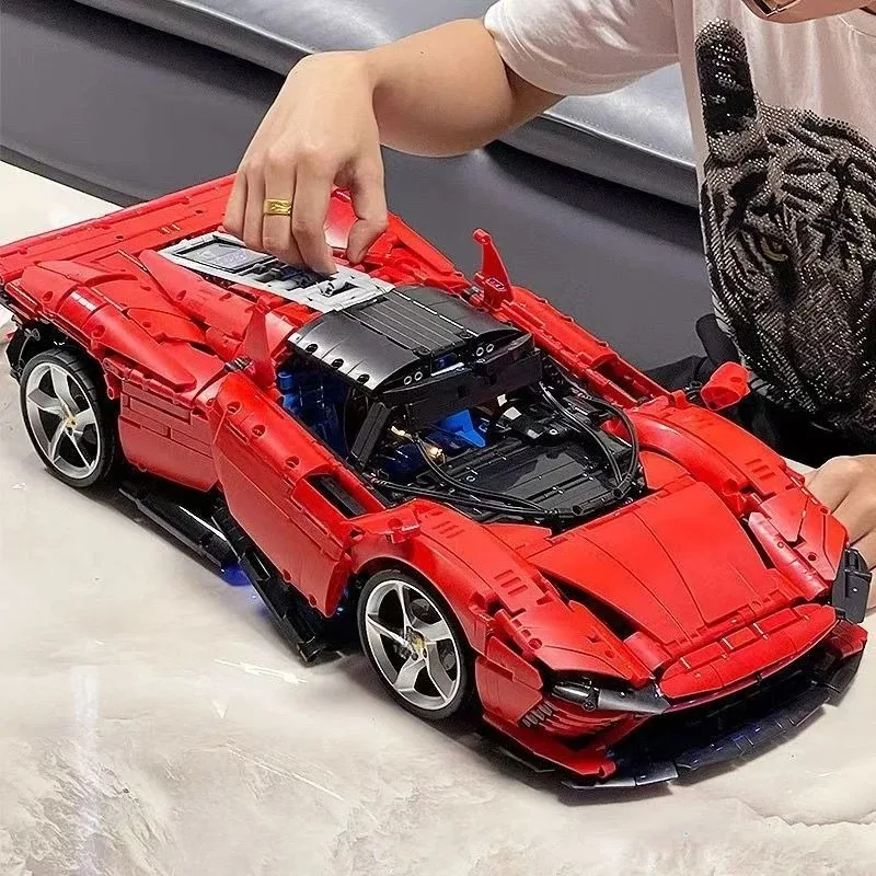 جديد 42143 Supercar High Tech التقنية SP3 نموذج بنة ألعاب سيارات رياضية للبنين بنات هدية عيد ميلاد هدايا عيد الميلاد
