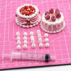 19pcs Set Mini Nozzle for Pottery Clay Dessert Food Toy Milk Cream Clay DIY Miniature Cake Dessert Piping Tip Clay Tools