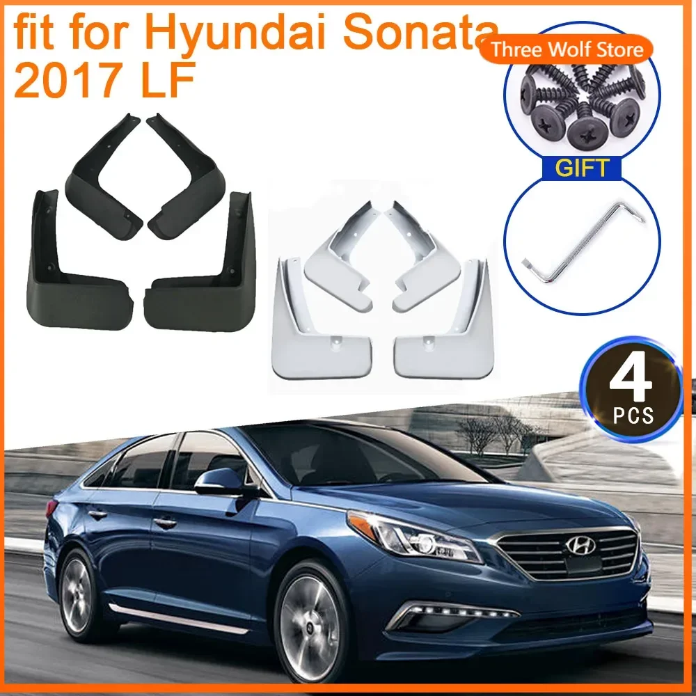 

Mudguards for Hyundai Sonata ECO SE 2017 i45 LF Accessories Mud Flaps Splash Guards Flap Fender 4Pcs Front Rear Wheel Car Stying