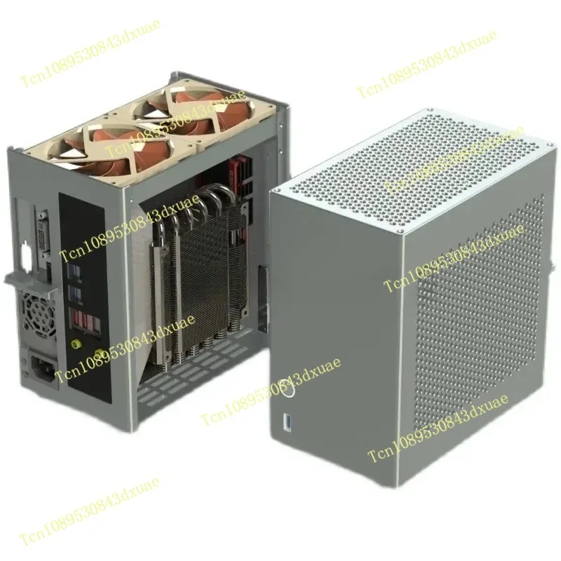 Half-height Knife Card Case Version V3\ 4.3L Volume All Aluminum 1U ZS-A4DC/ITX