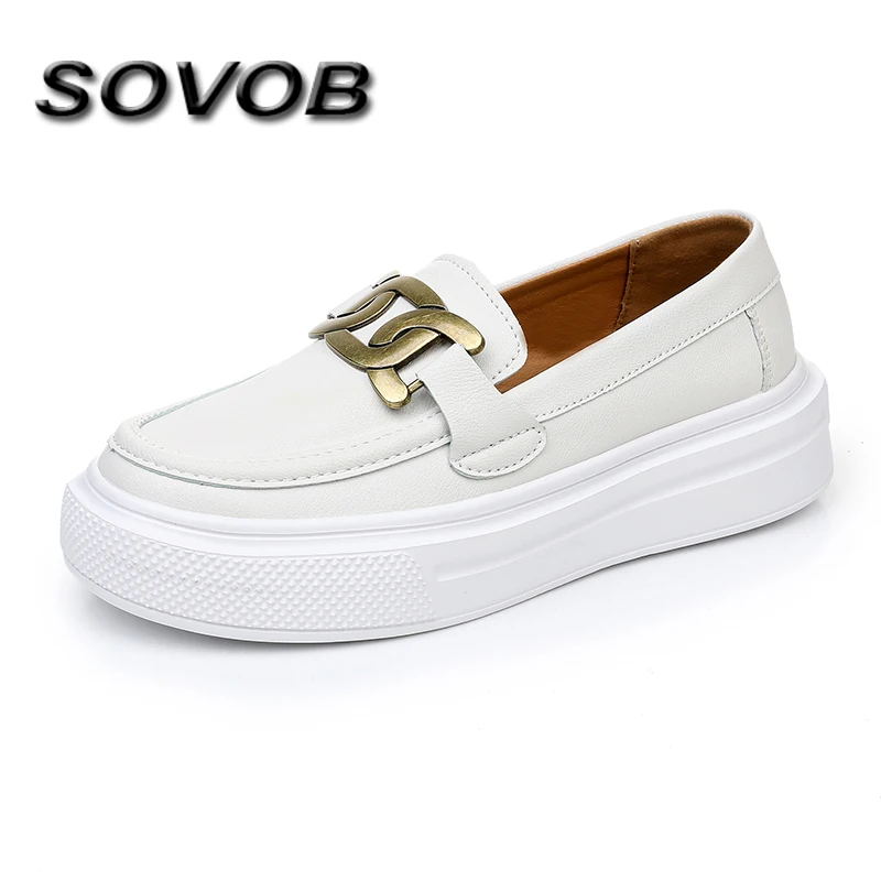 

Autumn Beige Women's Leather Loafers Comfortable Light Driving Shoes Men Slip-On Platform Casual Shoes for Women Mocasines Mujer