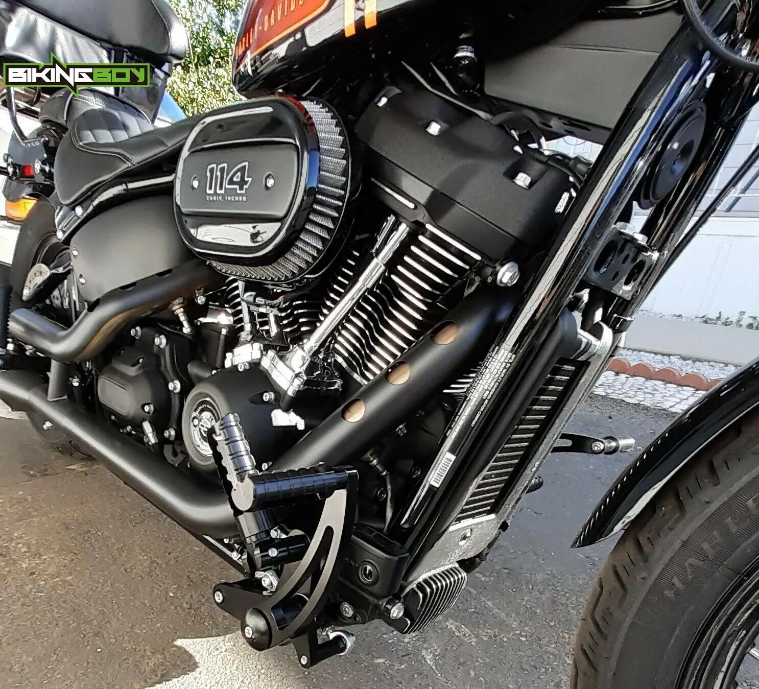 BIKINGBOY 12" - 13" Fußrasten-Set für Street Bob FXBB FXBBS Low Rider FXLR ST FXLRST 18 19 20 21 22 23 24 25 – Detail 8