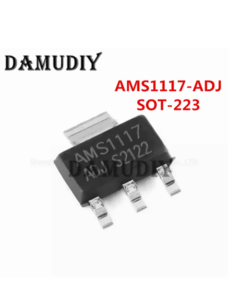 50PCS AMS1117-ADJ SOT223 AMS1117-ADJ SOT-223 VOLTAGE REGULATOR SMD new IC