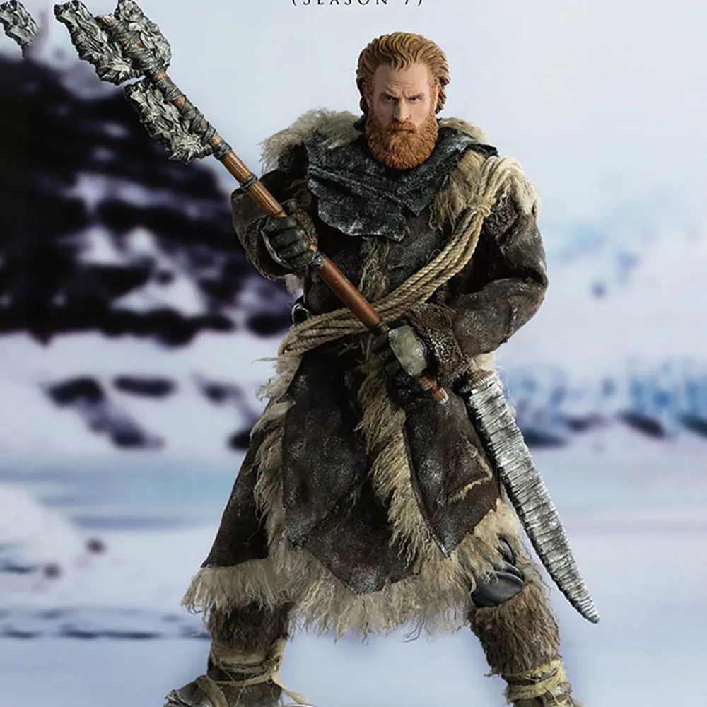 Threezero 3Z0106 1/6 Scale Collectible Tormund Brave Fighter Faux Fur Savage Coat Full Set 12'' Action Figure Body Model Toys