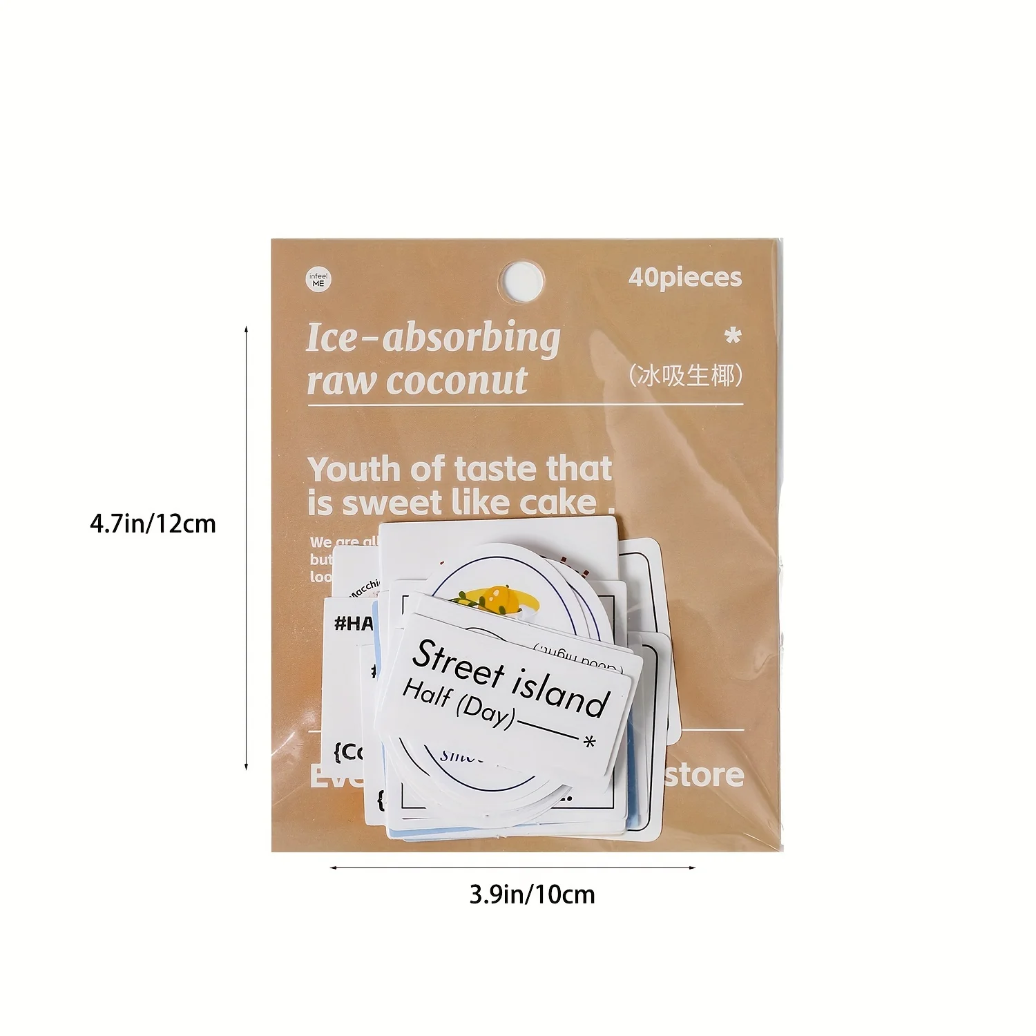 MOHAMM 40pcs Stickers Set Convenience Store Snacks and Desserts Design for Journaling Fresh Decoration Sticker Pack