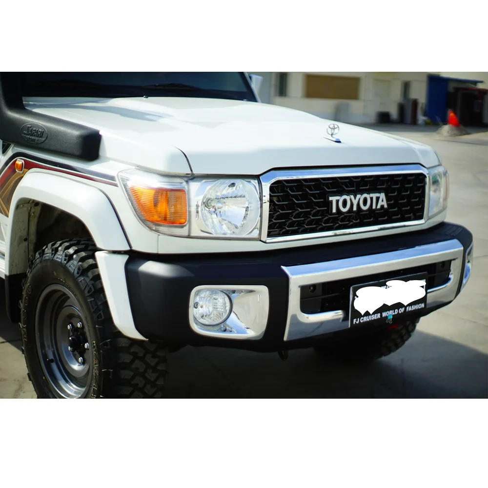 TRD Racing Grills  For Toyota Land Cruiser LC76 Grid Darth Vader Front Mesh Grille Modification Accessories