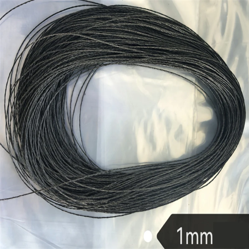 High Strength Carbon Fiber Rope Diameter 1mm-9mm High Temperature and Acid Alkali Resistant Carbon Rope
