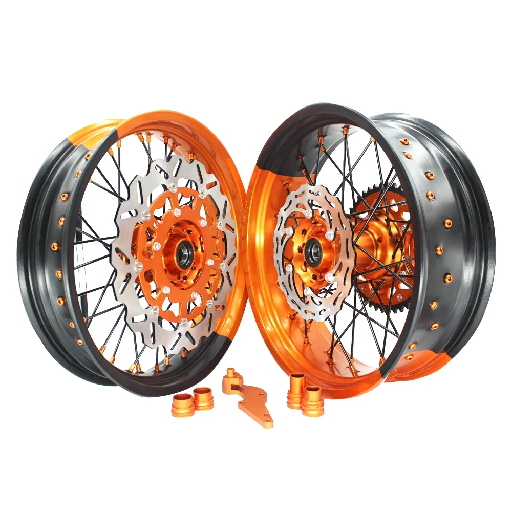 Motorcycle Supermoto Wheels Supermotard wheel Set  For KTM EXC SXF SX